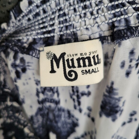 Show Me Your Mumu Rosarita Romper Rattle Rock Blue Snake Print Size Small - Picture 10 of 11